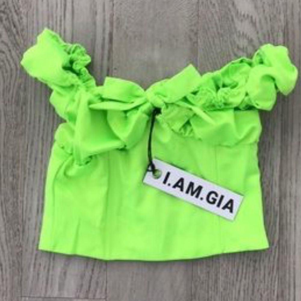 ISO!!!!! This I.AM.GIA neon green top!!!